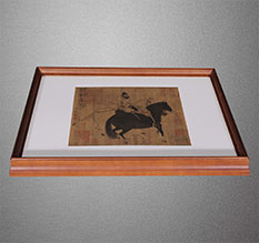 左贡书画装裱配框服务案例